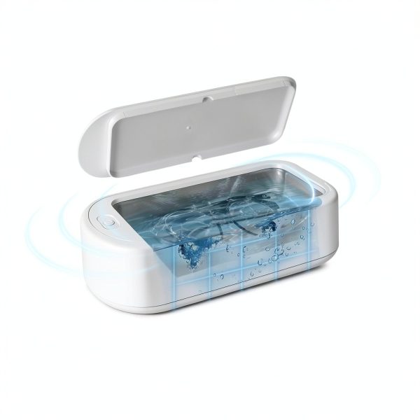Qenbx Ultrasonic Jewelry Cleaner 640ml with 2 Time Modes-4