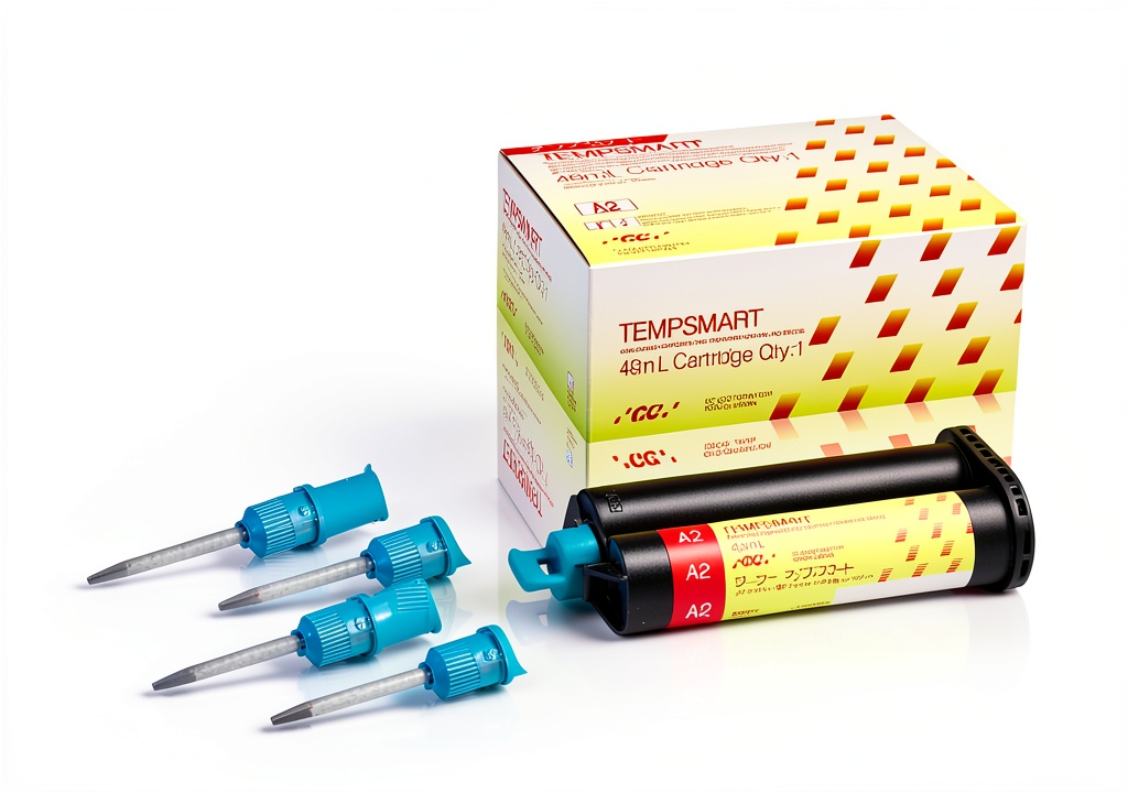 Installing GC America Dual Cure Dental Acrylic Kit with 16 Mixing Tips on a wooden desk
