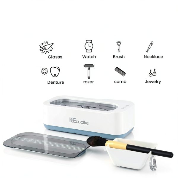 KECOOLKE Ultrasonic Cleaner SU-707A 400ml for Jewelry Glasses Watches-3