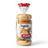 Thomas' Plain Bagels 6 Count Soft Chewy Kosher Parve Certified-3