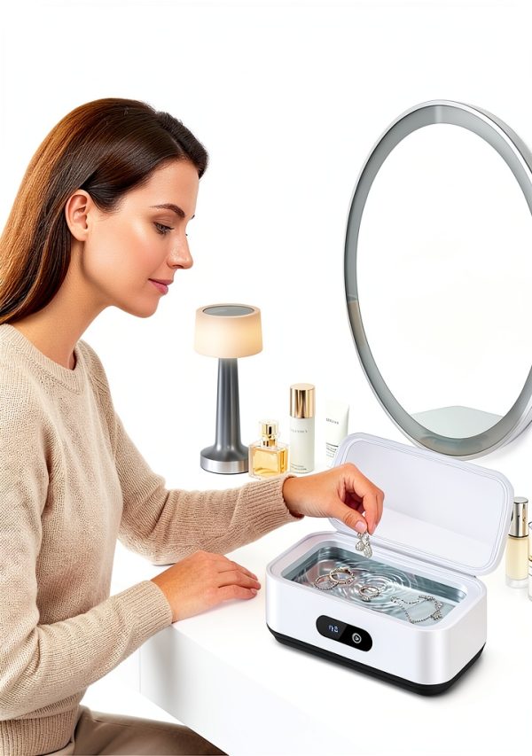 MDZYSJ Ultrasonic Jewelry Cleaner CSB024-1 20oz Steel Watch Holder-1