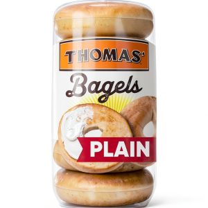 Thomas' Plain Bagels 6 Count Soft Chewy Kosher Parve Certified-0