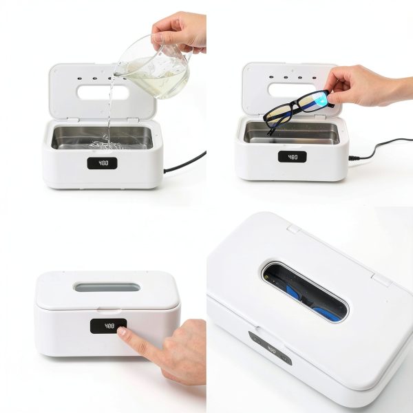 snawowo Ultrasonic Jewelry Cleaner A7 800ml Stainless Steel-6