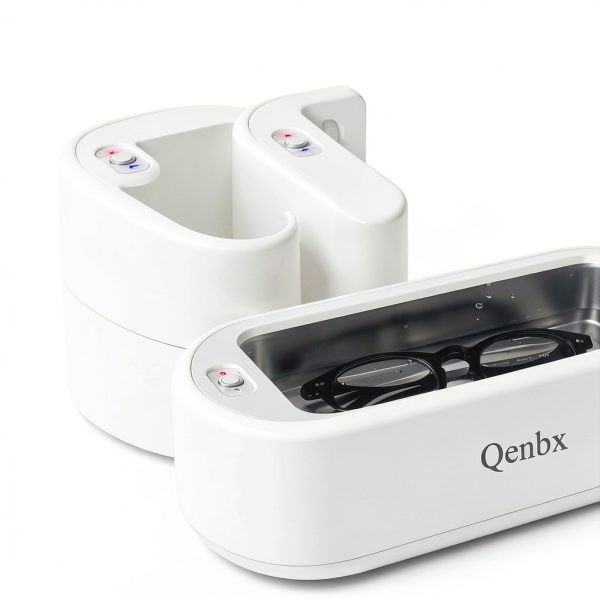 Qenbx Ultrasonic Jewelry Cleaner 640ml with 2 Time Modes-7