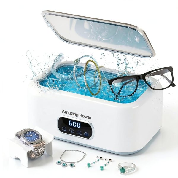 Ultrasonic Jewelry Cleaner by AMAZING FLOWER M9B201 24oz Deep Clean-6