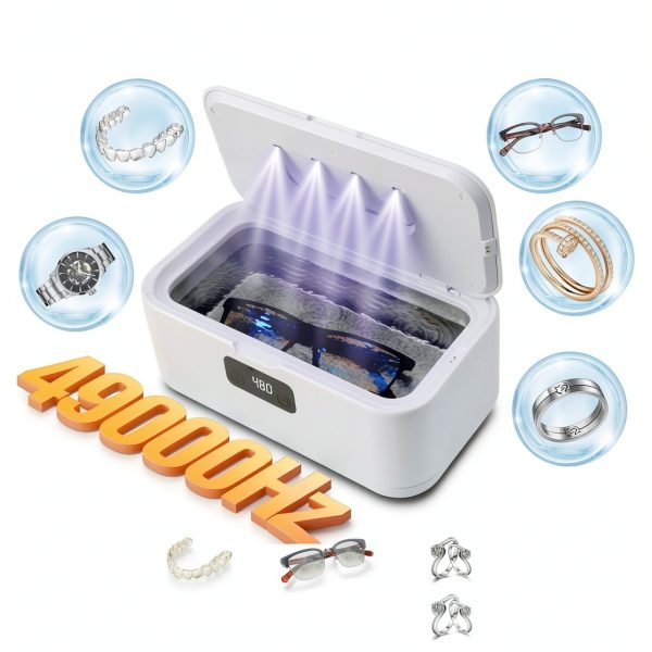 snawowo Ultrasonic Jewelry Cleaner A7 800ml Stainless Steel-1