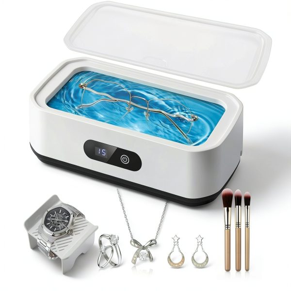 MDZYSJ Ultrasonic Jewelry Cleaner CSB024-1 20oz Steel Watch Holder-0