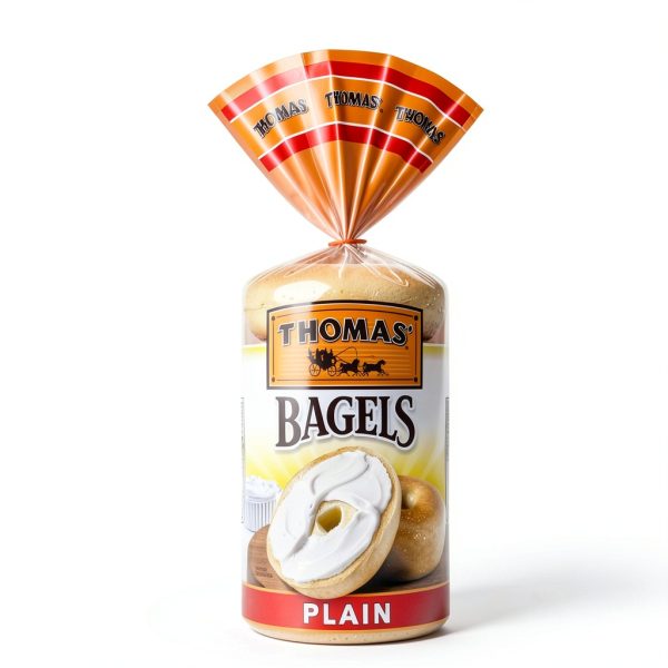 Thomas' Plain Bagels 6 Count Soft Chewy Kosher Parve Certified-19