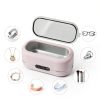 Ultrasonic Jewelry Cleaner BYASKZIV M9B03 Light Pink 48kHz Portable-2