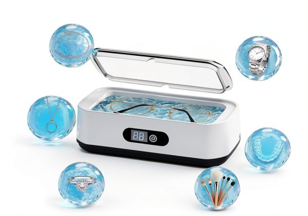 WHCASYO Ultrasonic Jewelry Cleaner 650ml Stainless Steel Tank 49kHz-3