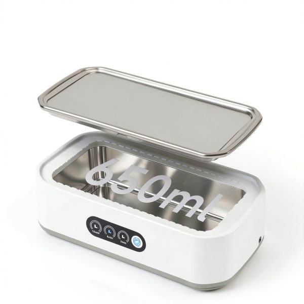 Blazeavian 49kHz Ultrasonic Jewelry Cleaner 650ml Stainless Steel-2