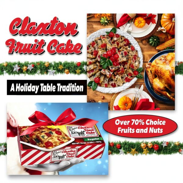 Claxton Fruit Cake Classic Holiday Fruitcake 16 Ounce Pack of 5-5