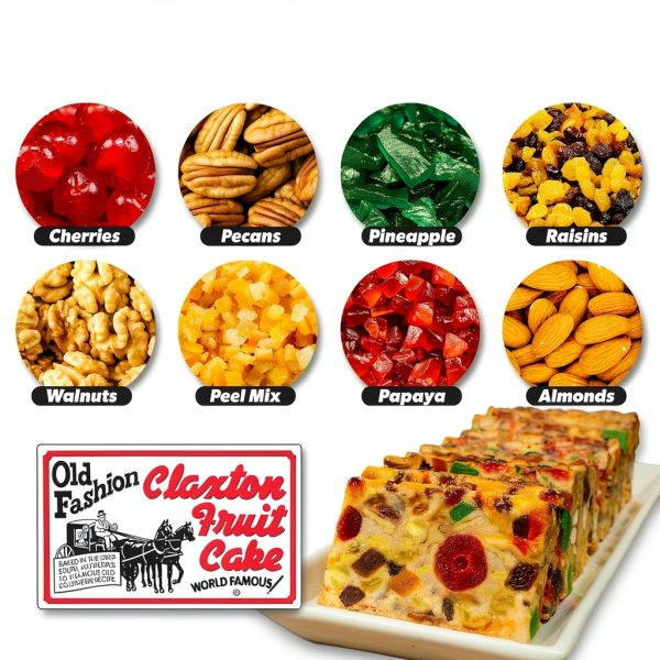 Claxton Fruit Cake Classic Holiday Fruitcake 16 Ounce Pack of 5-4
