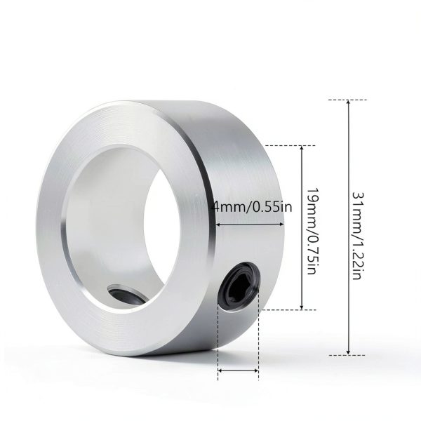 Eldraqth Galvanized Carbon Steel Clamp-On Shaft Collar 3/4 Inch 706581-1