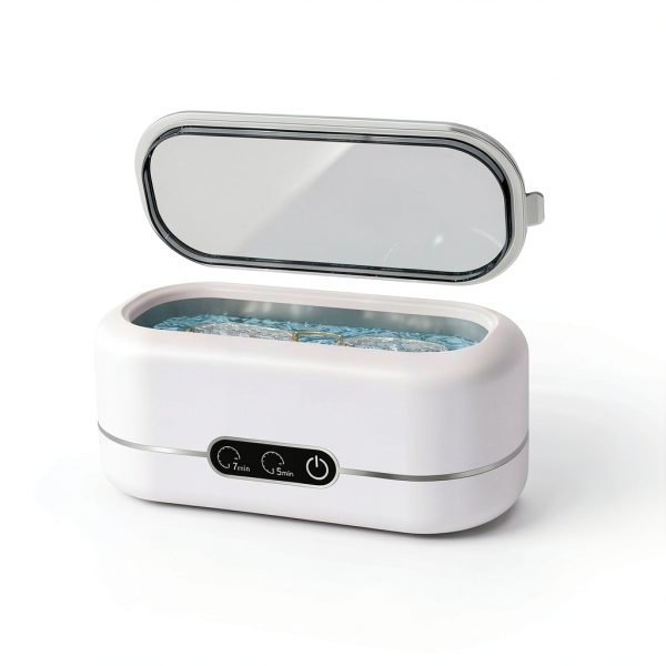 Ultrasonic Jewelry Cleaner BYASKZIV M9B03 Light Pink 48kHz Portable-3