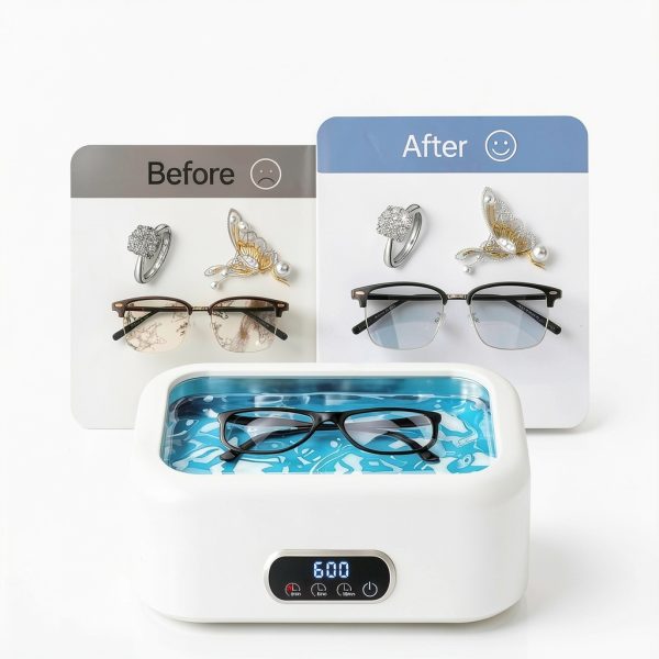 Ultrasonic Jewelry Cleaner by AMAZING FLOWER M9B201 24oz Deep Clean-1