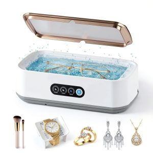 Blazeavian 49kHz Ultrasonic Jewelry Cleaner 650ml Stainless Steel-0