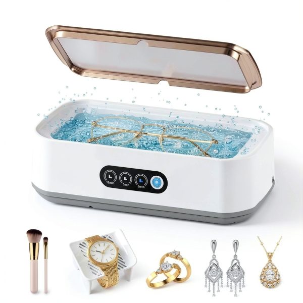 Blazeavian 49kHz Ultrasonic Jewelry Cleaner 650ml Stainless Steel-0