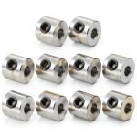 uxcell 10pcs Set Screw Collars 3mm Bore Stainless Steel Shaft Collars, 8mm OD, 7mm Width, Landing Gear Stopper Wheel Collar-0