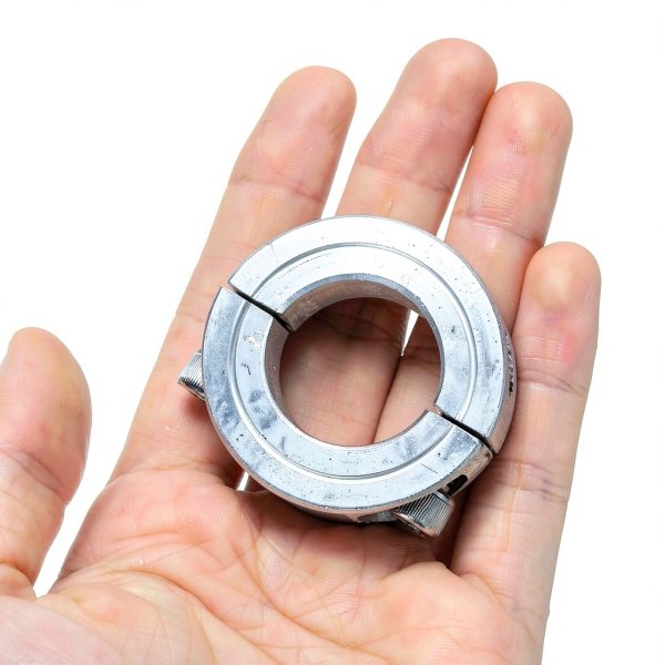 uxcell 4pcs Double Split Clamp-On Shaft Collar Aluminum Alloy-5
