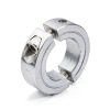uxcell 4pcs Double Split Clamp-On Shaft Collar Aluminum Alloy-2