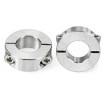 uxcell Double Split Shaft Collar 2pcs 20mm/40mm 304 Stainless Steel-0