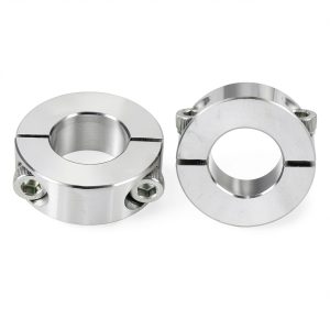 uxcell Double Split Shaft Collar 2pcs 20mm/40mm 304 Stainless Steel-0