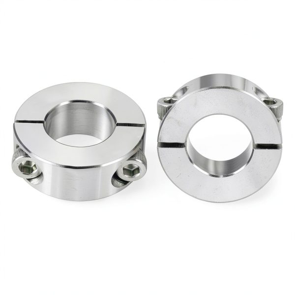 uxcell Double Split Shaft Collar 2pcs 20mm/40mm 304 Stainless Steel-0