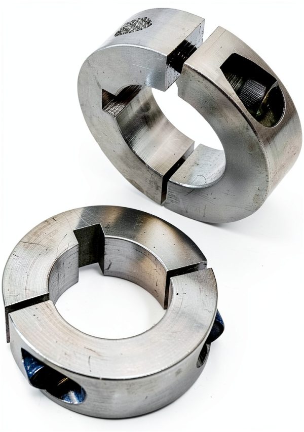 Axle Collar 1 Inch Split-Keyed Aluminum Clamp On KART SUPPLY 2 Pack-0