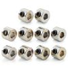 uxcell 10pcs Set Screw Collars 4mm Stainless Steel 9mm OD 7mm Width-0