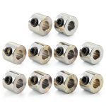uxcell 10pcs Set Screw Collars 4mm Stainless Steel 9mm OD 7mm Width-0
