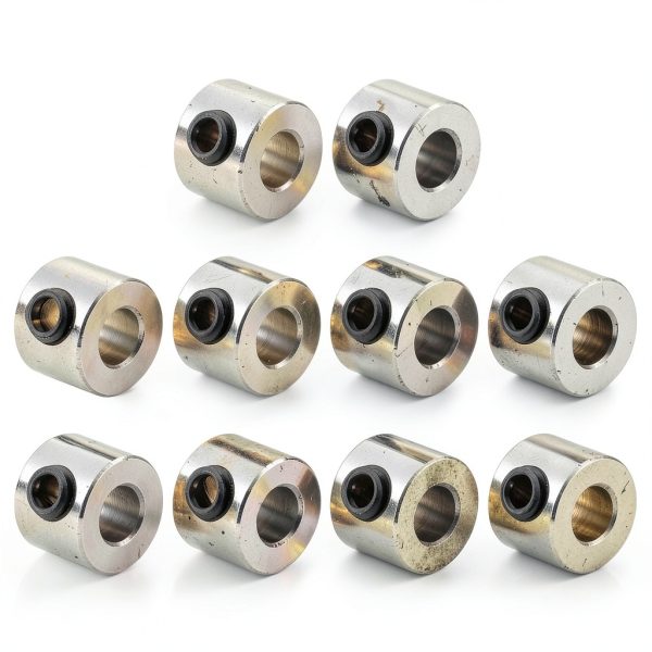 uxcell 10pcs Set Screw Collars 4mm Stainless Steel 9mm OD 7mm Width-0