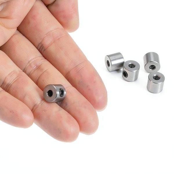 uxcell 10pcs Set Screw Collars 3mm Bore Stainless Steel Shaft Collars, 8mm OD, 7mm Width, Landing Gear Stopper Wheel Collar-3