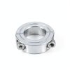 uxcell 4pcs Double Split Clamp-On Shaft Collar Aluminum Alloy-1