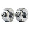 MECCANIXITY 2Pcs Shaft Collar 8mm Bore Single Split 304 Stainless Steel Clamping Shaft Collars for Industrial Automation Conveyor Belt Systems-0