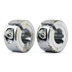 MECCANIXITY 2Pcs Shaft Collar 8mm Bore Single Split 304 Stainless Steel Clamping Shaft Collars for Industrial Automation Conveyor Belt Systems-0