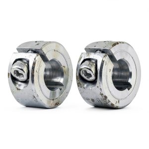 MECCANIXITY 2Pcs Shaft Collar 8mm Bore Single Split 304 Stainless Steel Clamping Shaft Collars for Industrial Automation Conveyor Belt Systems-0