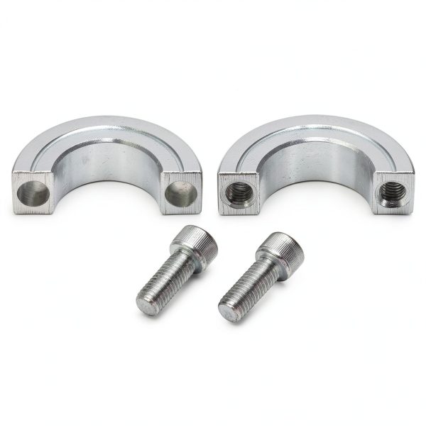 uxcell 4pcs Double Split Clamp-On Shaft Collar Aluminum Alloy-4