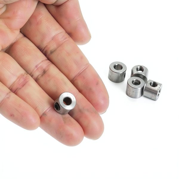 uxcell 10pcs Set Screw Collars 4mm Stainless Steel 9mm OD 7mm Width-3