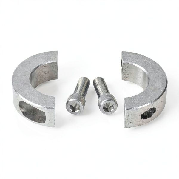 uxcell Double Split Shaft Collar 2pcs 20mm/40mm 304 Stainless Steel-4