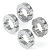 uxcell 4pcs Double Split Clamp-On Shaft Collar Aluminum Alloy-0