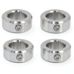 Jeremywell 3/4" Bore Stainless Steel Shaft Collar Screw OD 1-1/4" 4pcs-0