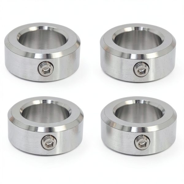 Jeremywell 3/4" Bore Stainless Steel Shaft Collar Screw OD 1-1/4" 4pcs-0